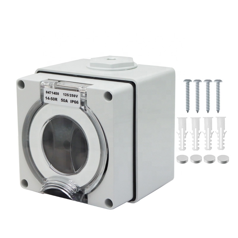 Outdoor Power Socket - 50 Amp Generator RV Power Inlet