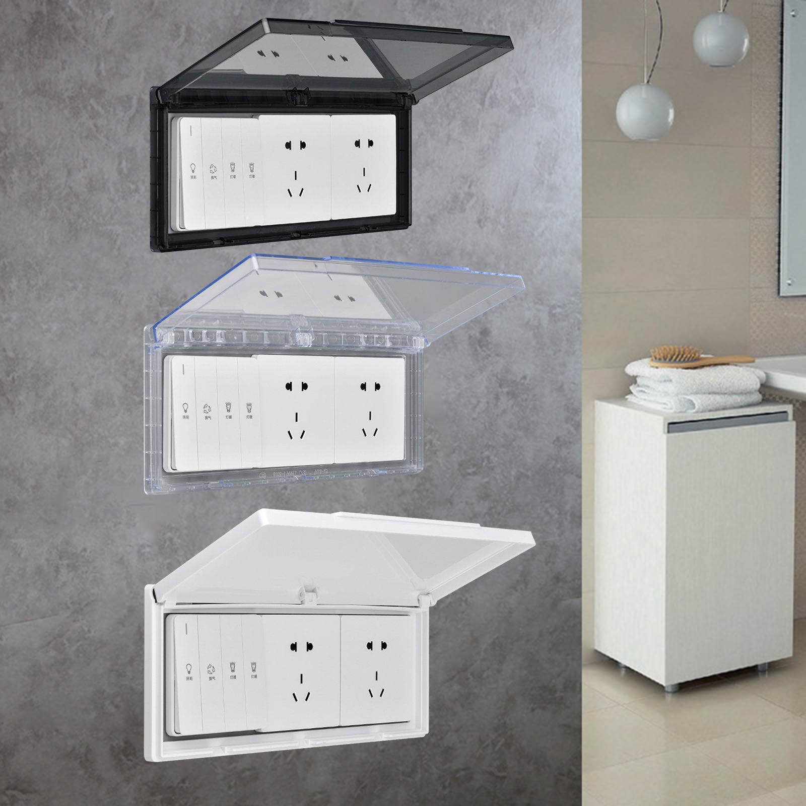 3 Gang Waterproof Outlet Cover - Outdoor Power Socket บทวิจารณ์และราคา