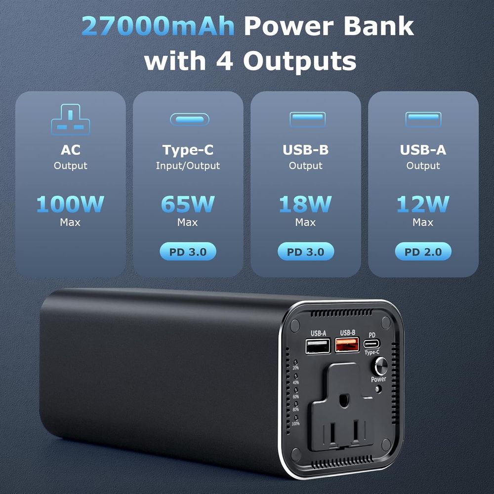 100W AC Outlet 98Wh Power Bank - Outdoor Power Bank With Ac Outlet บทวิจารณ์และราคา