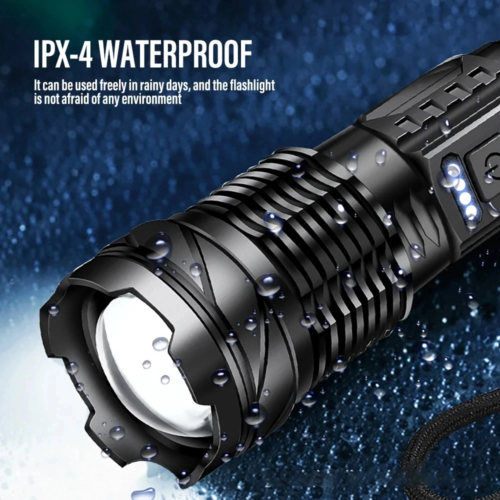 Powerful LED Flashlight Rechar - Outdoor Power For Camping บทวิจารณ์และราคา