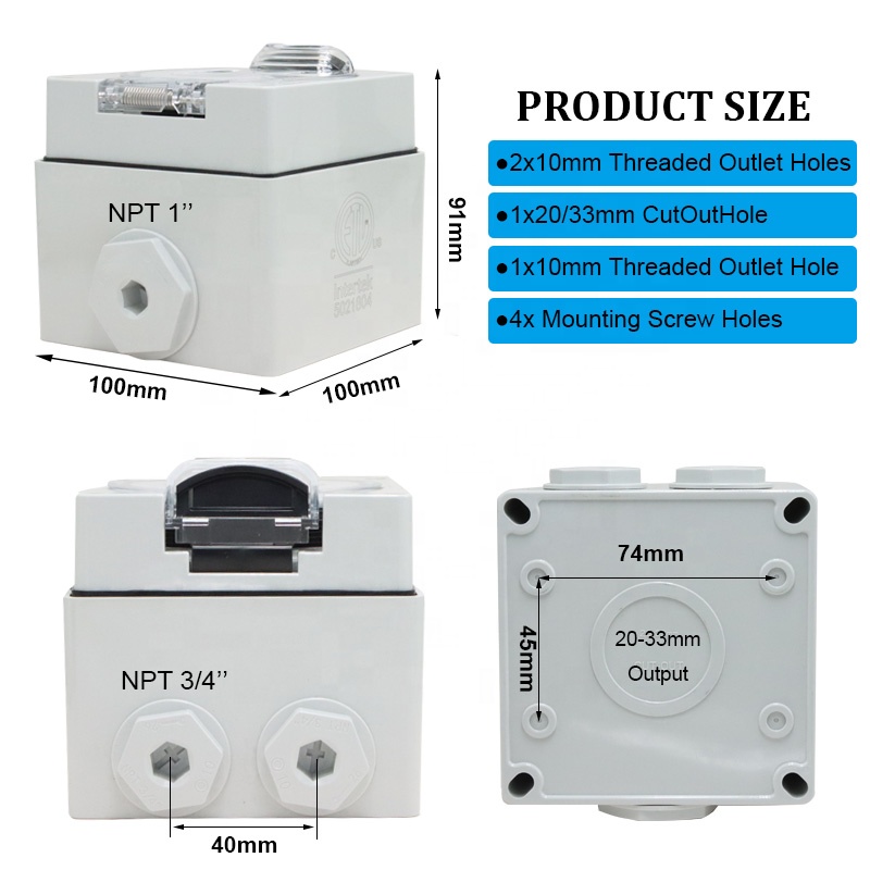 50 Amp Generator RV Power Inle - Outdoor Power Socket บทวิจารณ์และราคา