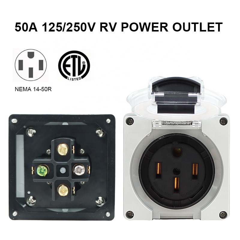 50 Amp Generator RV Power Inle - Outdoor Power Socket บทวิจารณ์และราคา