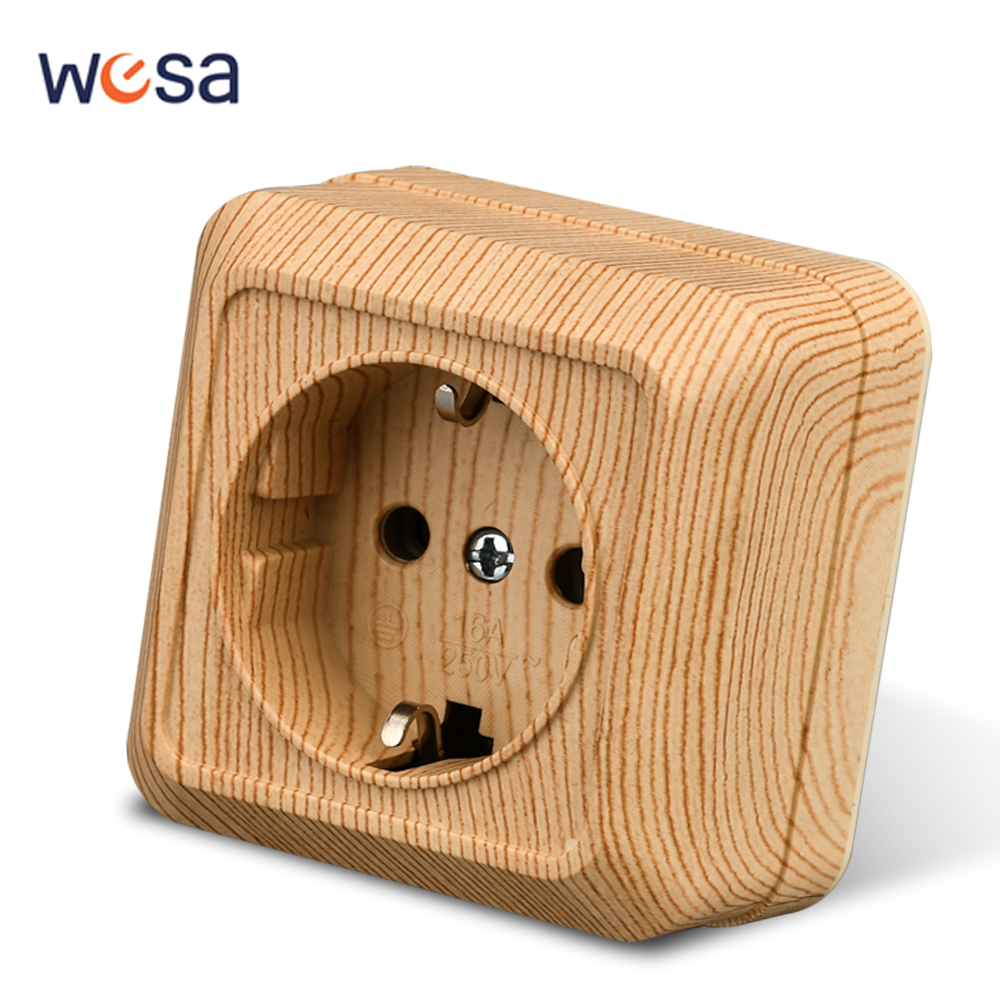 WESA Wood Wall Surface Socket  - Outdoor Power Parts บทวิจารณ์และราคา