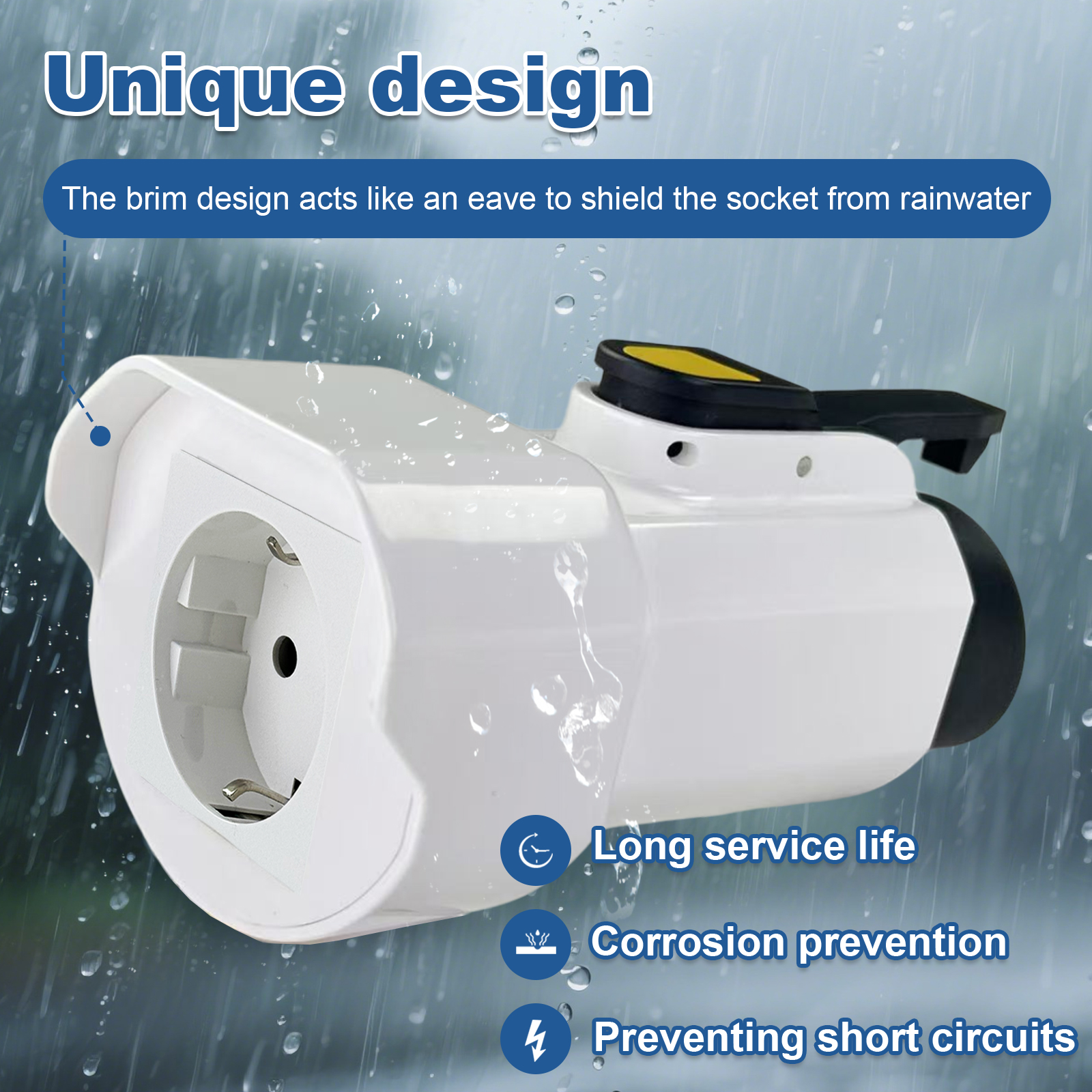 EVqiaoyi Type1 V2L Discharger  - Outdoor Power Socket บทวิจารณ์และราคา
