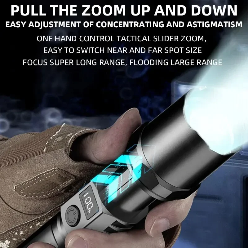Powerful Led Handheld Flashlig - Outdoor Power For Camping บทวิจารณ์และราคา