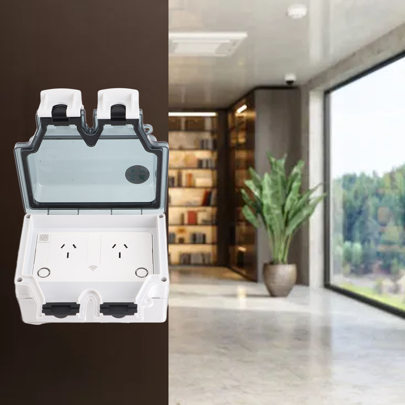 Waterproof Socket WiFi Socket  - Outdoor Power Socket บทวิจารณ์และราคา