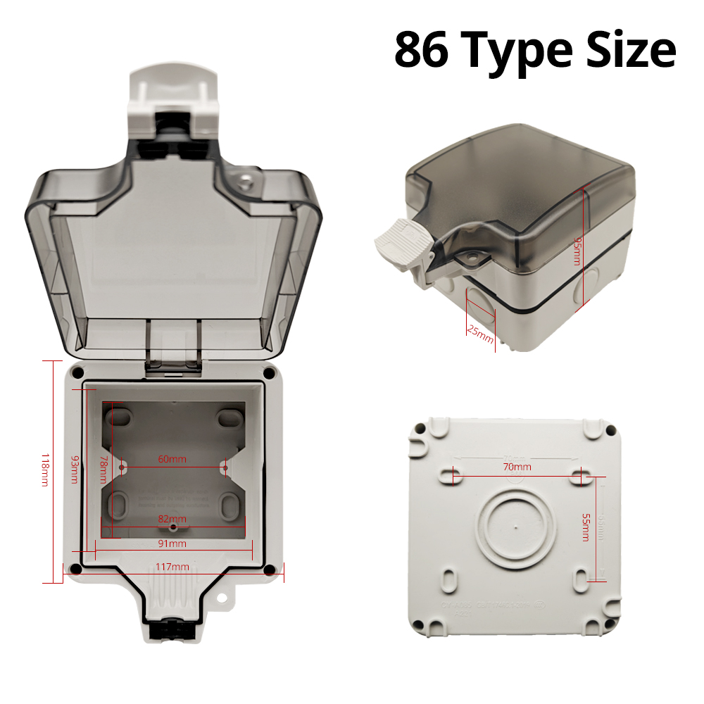 Wallpad IP66 Dustproof Waterpr - Outdoor Power Socket บทวิจารณ์และราคา
