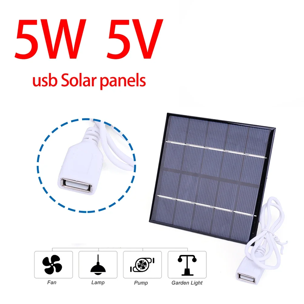5W 5V Solar Panel Solar Batter - Outdoor Power Board บทวิจารณ์และราคา