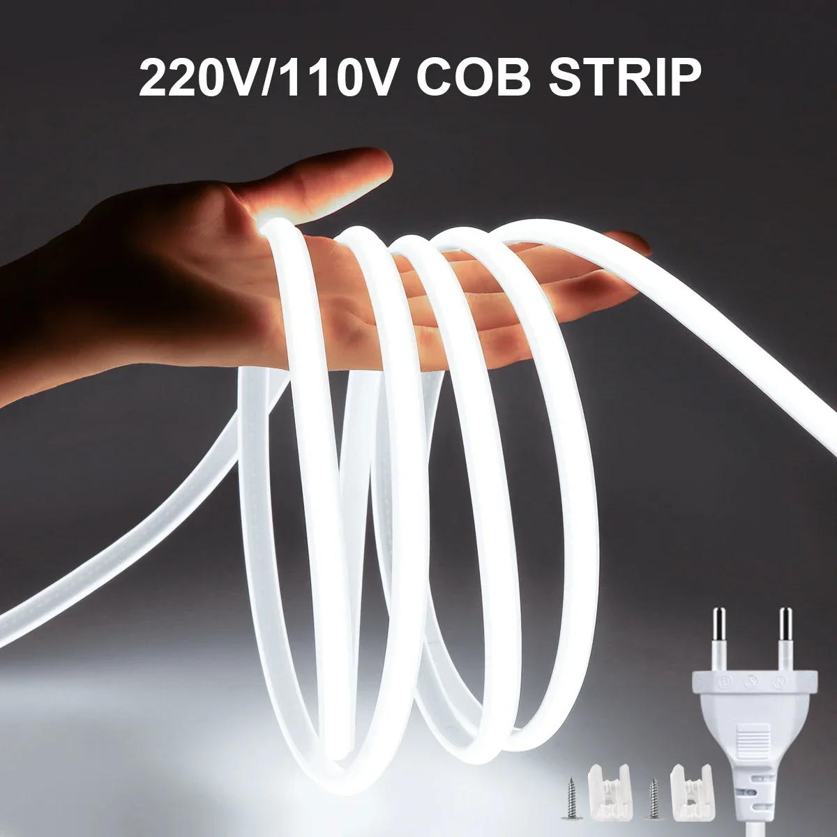 1M-35M 220V 110V COB LED Strip - Outdoor Power Vac บทวิจารณ์และราคา