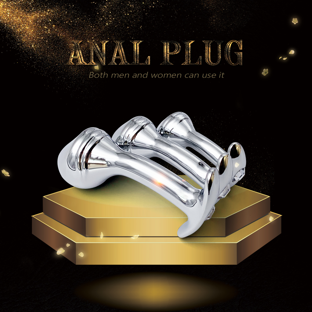 Metal Dildo Anal Plug Gem Base - Outdoor Power Point บทวิจารณ์และราคา