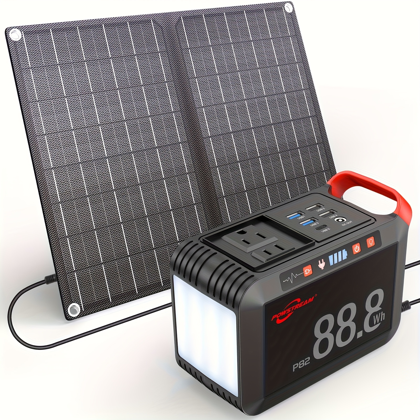 300W 236Wh With 60W Solar Pane - Outdoor Power Bank With Ac Outlet บทวิจารณ์และราคา