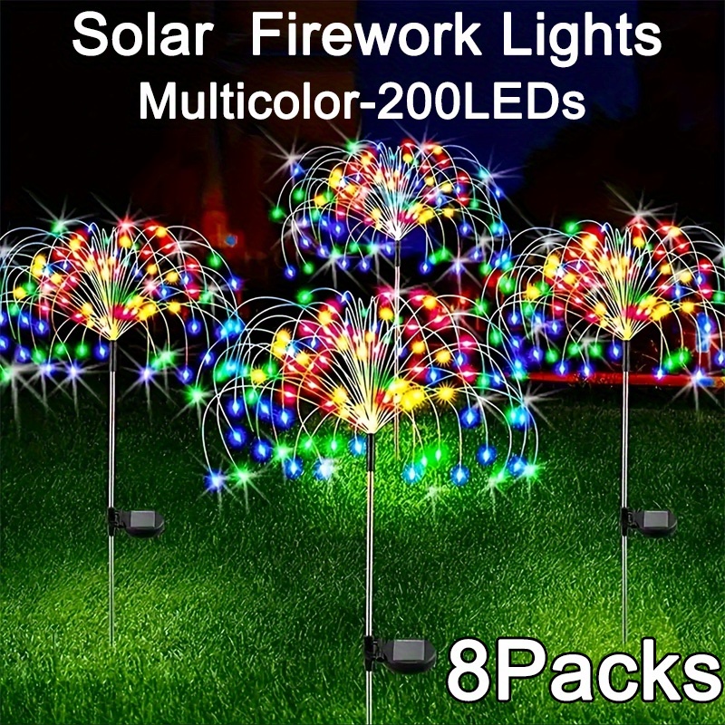 8-Mode Solar Firework Lights w - Outdoor Power Vac บทวิจารณ์และราคา