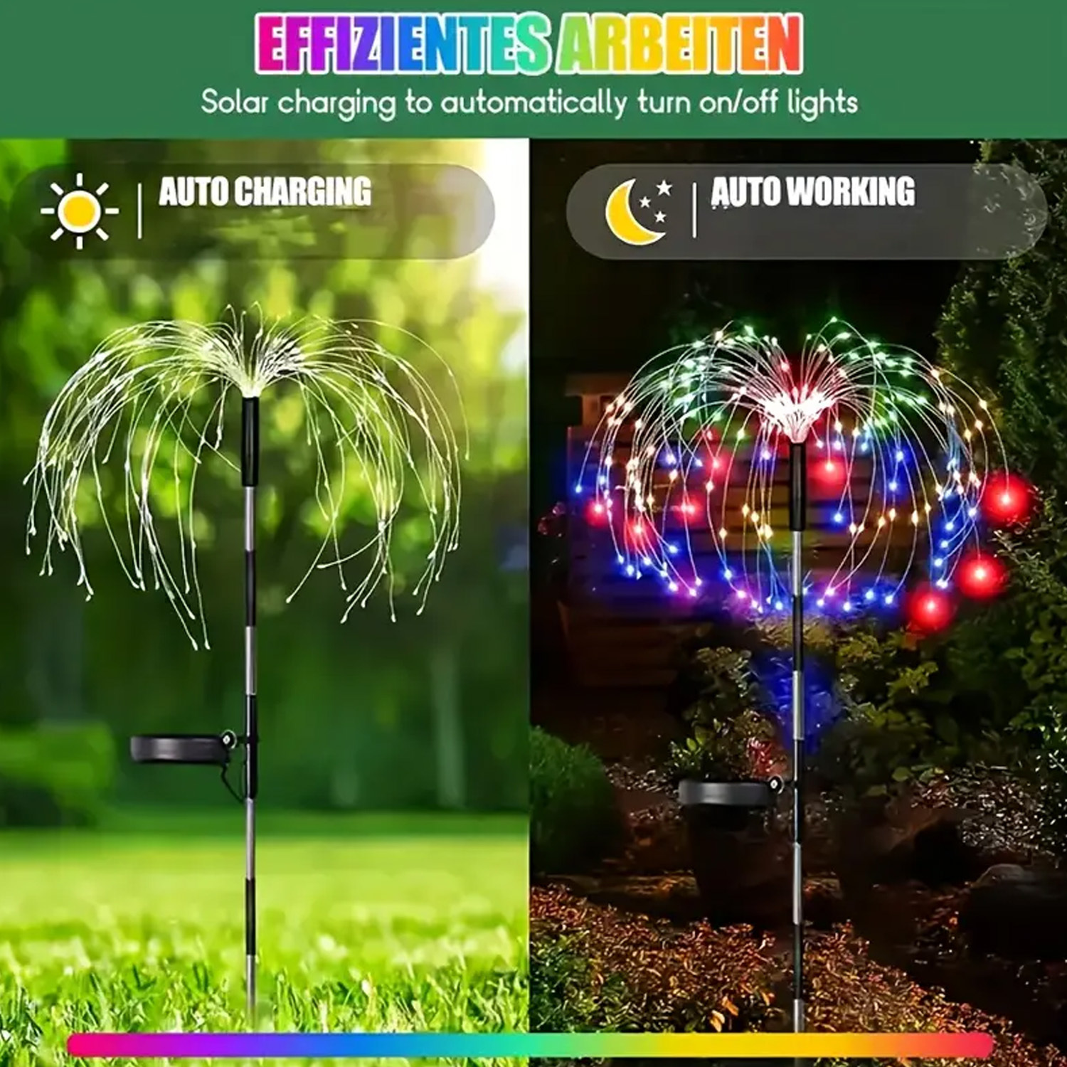 8-Mode Solar Firework Lights w - Outdoor Power Vac บทวิจารณ์และราคา