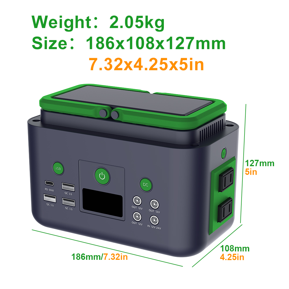 200W Portable Solar Power Stat - Outdoor Power Bank With Ac Outlet บทวิจารณ์และราคา