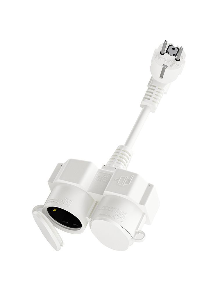 EU Extension Cable with 2 Schu - Outdoor Power Vac บทวิจารณ์และราคา