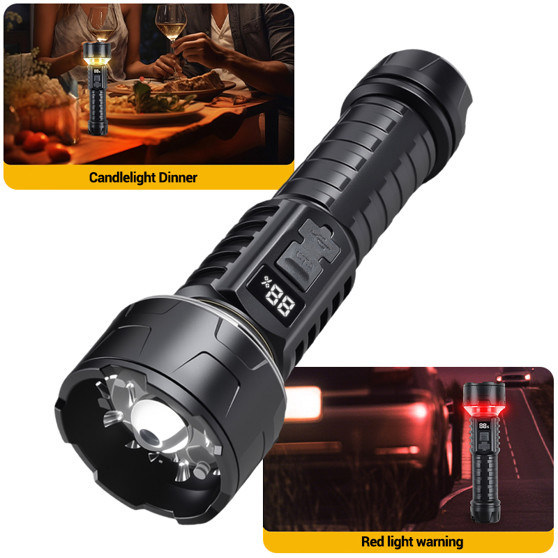 COB LED Flashlight Rechargeabl - Outdoor Power Point บทวิจารณ์และราคา