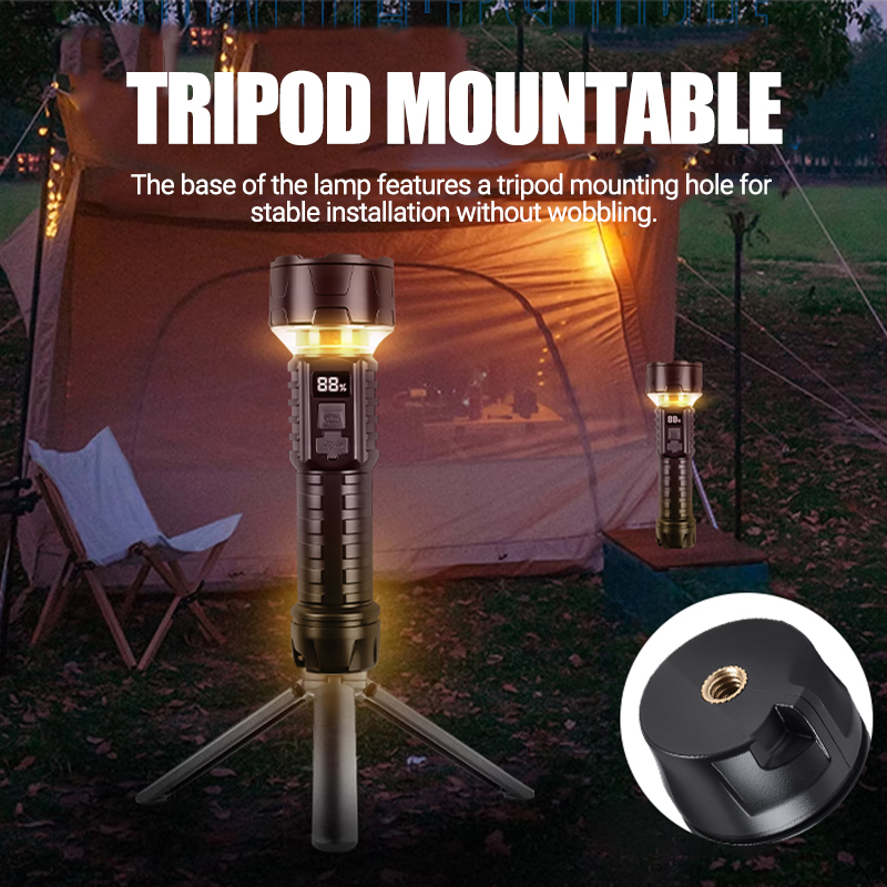 COB LED Flashlight Rechargeabl - Outdoor Power Point บทวิจารณ์และราคา
