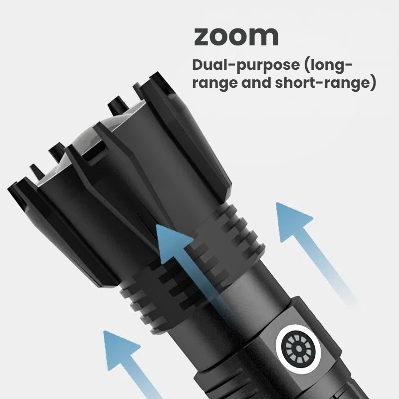High-power P90 LED Flashlight  - Outdoor Power For Camping บทวิจารณ์และราคา