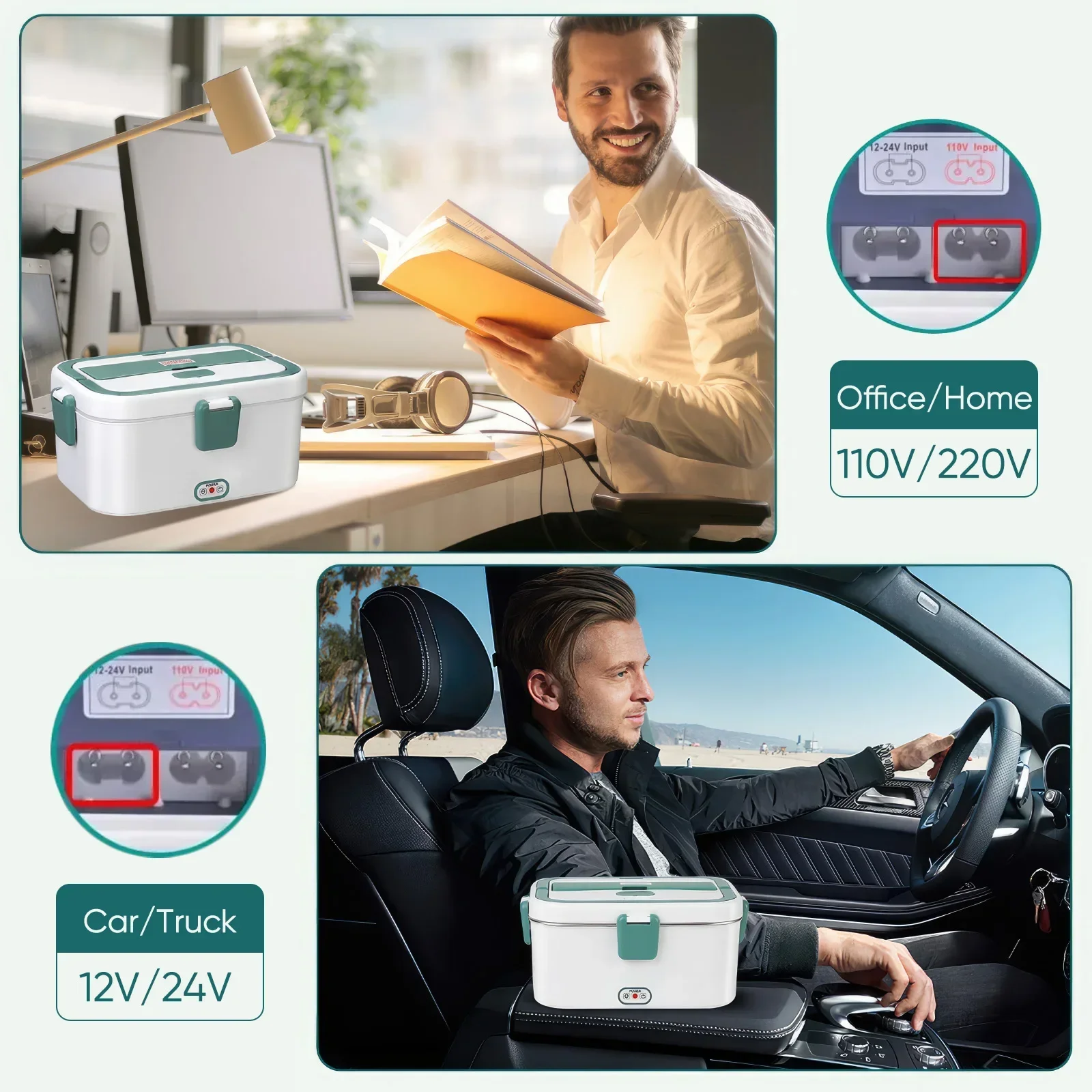 Electric Lunch Box Food Warmer - Outdoor Power Box บทวิจารณ์และราคา
