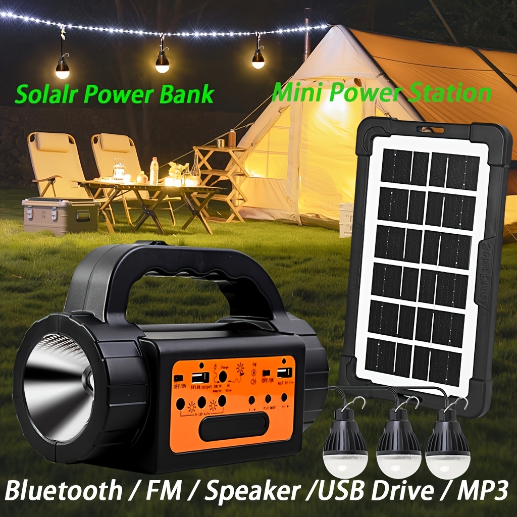 Solar Rechargeable Camping Lig - Outdoor Power For Camping บทวิจารณ์และราคา