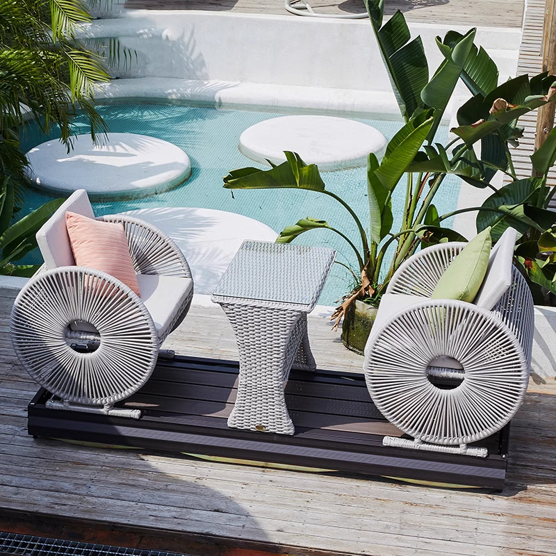 Modern Waterproof Double Wheel - Outdoor Power Recliner บทวิจารณ์และราคา