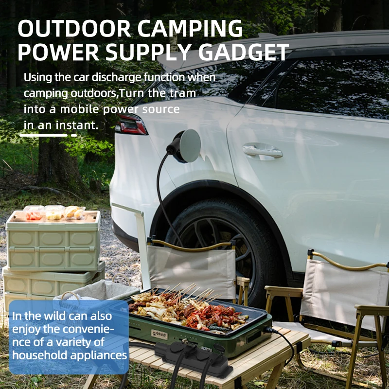 Portable 16A 4KW V2L Cable Ele - Outdoor Power Parts บทวิจารณ์และราคา