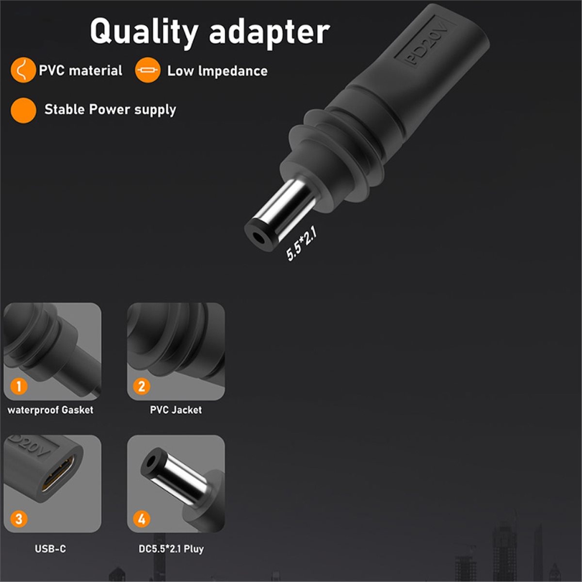 #72V Waterproof Power Adapter, - Outdoor Power Jack บทวิจารณ์และราคา