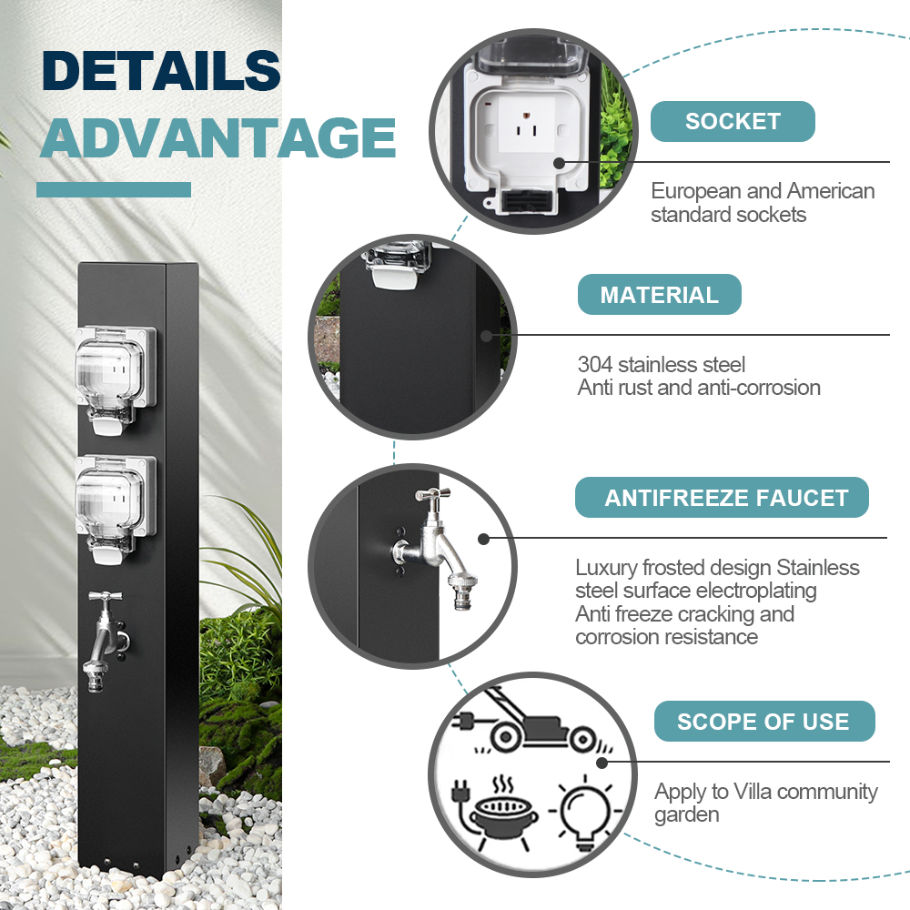 Rainy Day Courtyard Outdoor Ca - Outdoor Power Socket บทวิจารณ์และราคา
