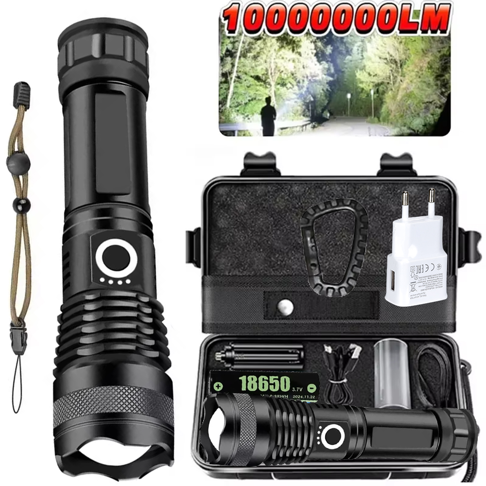 High Power LED Flashlight Rech - Outdoor Power For Camping บทวิจารณ์และราคา