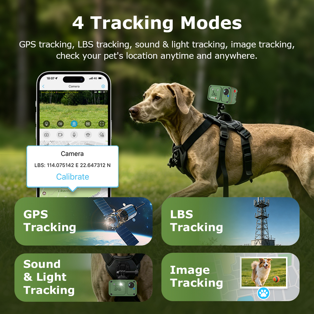 LS VISION 2K 4G Pet Collar Cam - Outdoor Power G Sensor บทวิจารณ์และราคา