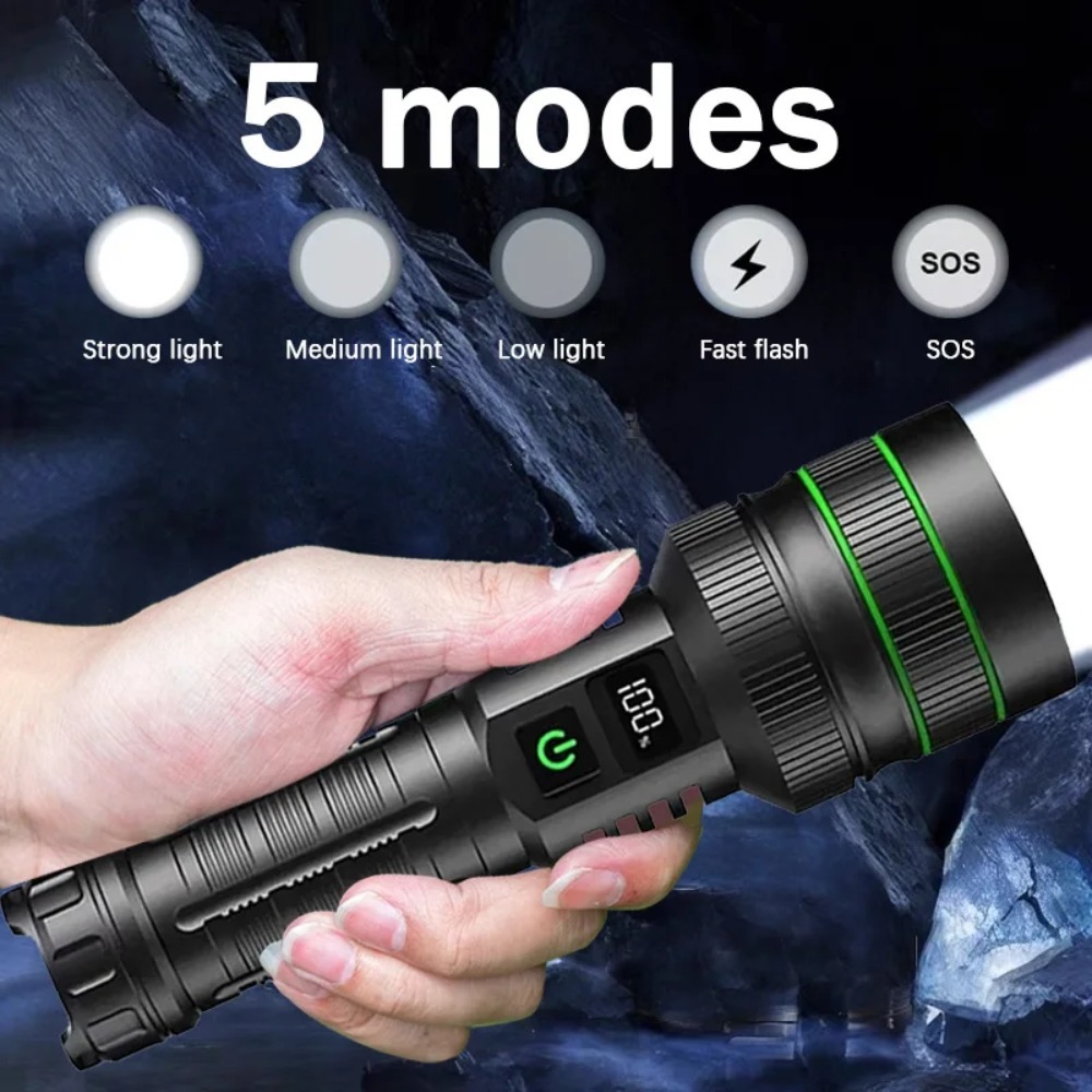 Powerful LED Flashlight Zoomab - Outdoor Power For Camping บทวิจารณ์และราคา