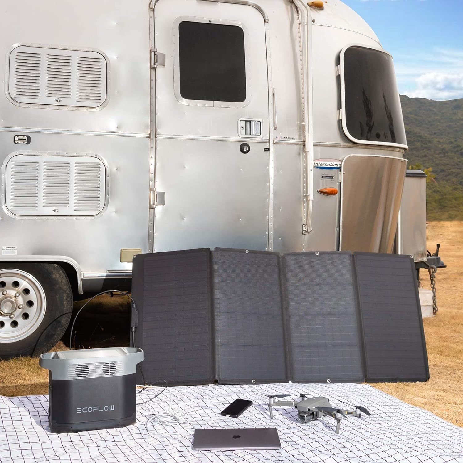 160 Watt Foldable Solar Panel  - Outdoor Power For Camping บทวิจารณ์และราคา