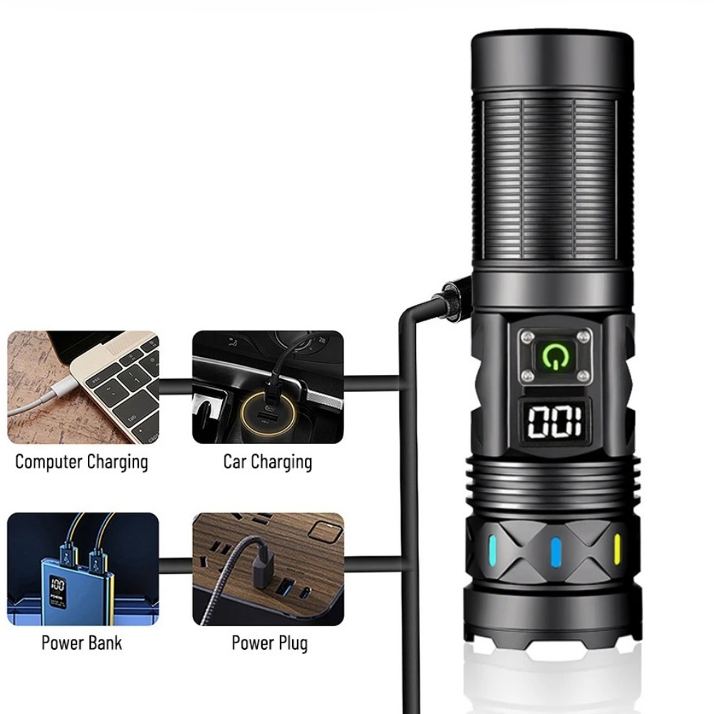 High Power LED Flashlight Tele - Outdoor Power For Camping บทวิจารณ์และราคา