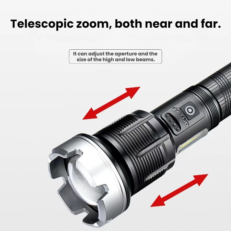 High-power LED Flashlight Tele - Outdoor Power For Camping บทวิจารณ์และราคา