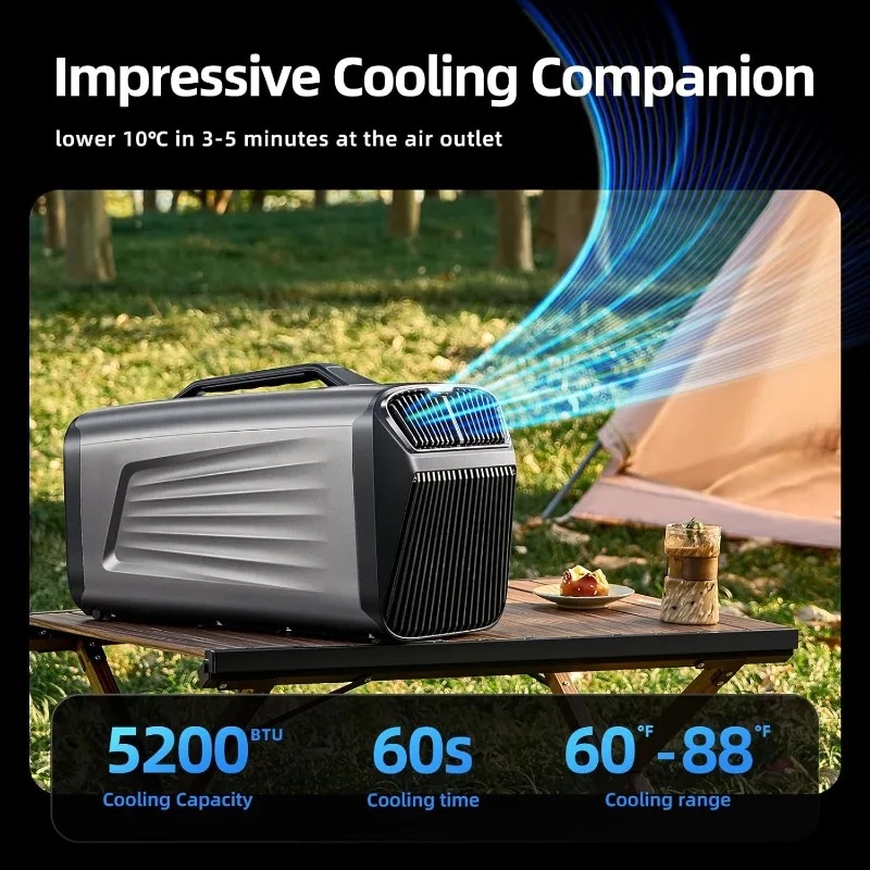 5200BTU Portable Tent Air Cond - Outdoor Power Vac บทวิจารณ์และราคา